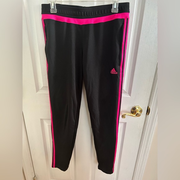 adidas Pants & Jumpsuits Adidas Womens Basketball Pink Tristripped